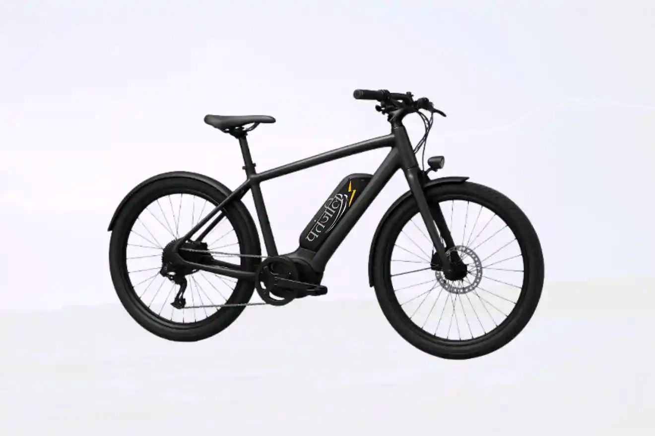 Patanjali Electric Cycle 2025 with LED headlamp, alloy wheels, and modern design