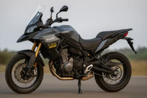 Benelli TRK 902 adventure motorcycle side profile)